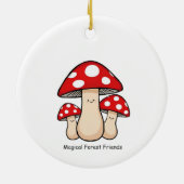 Magical Forest Friends – Cute Illustration Keramik Ornament (Hinten)