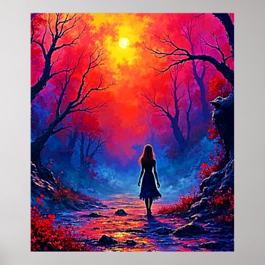 Magical Forest Girls Solitude Design Poster (Vorne)