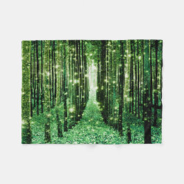 Magical Forest Green Mystery Fleecedecke