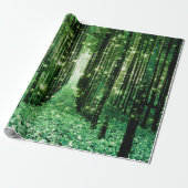 Magical Forest Green Mystery Geschenkpapier (Ungerollt)