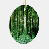 Magical Forest Green Mystery Keramik Ornament (Rechts)