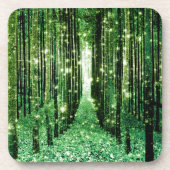 Magical Forest Green Mystery Untersetzer (Vorderseite)