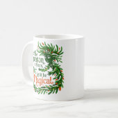 Magical Forest Queen Cozy Christmas Drinkware gift Kaffeetasse (Vorderseite Links)