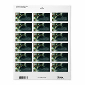 Magical Forest Woodland Wedding Address Adressaufkleber (Vorne)