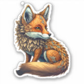 Magical Fox Sticker (Vorderseite)