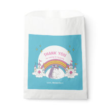 Magical Fun Girls Unicorn Geburtstagsparty Danke