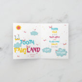 Magical Funkelnd Funny Tooth Fairy Danke Karte (Innenseite)