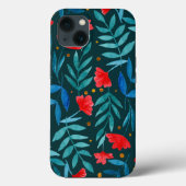 Magical garden - dark teal and red case (Rückseite)