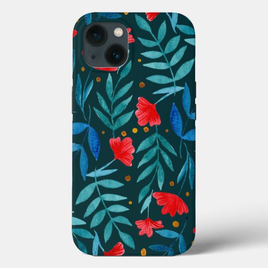 Magical garden - dark teal and red case (Rückseite)