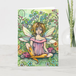 Magical Garden Niedlich Fairy Card by Molly Harris Karte