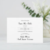 Magical Garden Wedding Save The Date (Stehend Vorderseite)