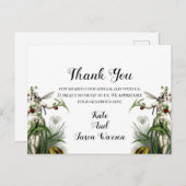Magical Garden Wedding Vielen Dank Postkarte (Vorne/Hinten)