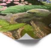 Magical Gardens of Blarney Castle Irland Poster (Ecke)