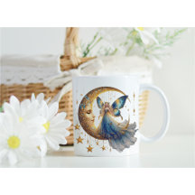 Magical Gift for Her - Fairy & Moon Coffee Cup