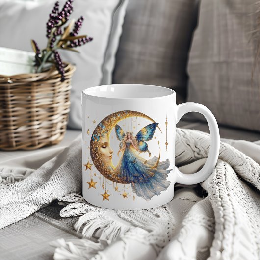 Magical Gift for Her - Fairy & Moon Coffee Cup Kaffeetasse