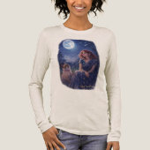 Magical Girl and Kitten - Starry Night Dream Cat Tri-Blend Shirt (Vorderseite)