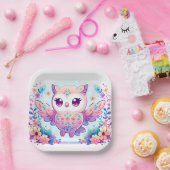 Magical Girl Owl Babydusche Pappteller (Party)