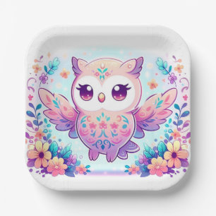 Magical Girl Owl Babydusche Pappteller