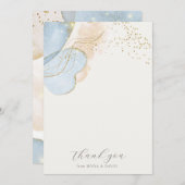 Magical Glitzer Baby Dusche Danke Karte (Vorne/Hinten)