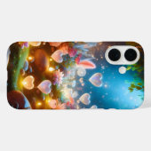 Magical Glowing Flowers Heart Garden Case-Mate iPhone Hülle (Rückseite (Horizontal))