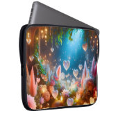 Magical Glowing Flowers Heart Garden Laptopschutzhülle (Vorne Rechts)