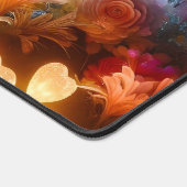 Magical Glowing Flowers Heart Garden Schreibtischunterlage (Ecke)