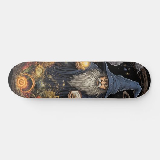 Magical Gothic Wizard Skateboard (Horizontal)