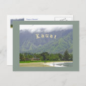 "MAGICAL HANALEI" (KAUAI) POSTKARTE (Vorne/Hinten)