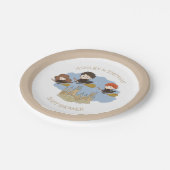 Magical Harry Potter and Hogwarts Baby Shower Pappteller (Schrägansicht)