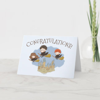 Magical Harry Potter and Hogwarts Herzlichen Glück Karte