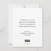 Magical HARRY POTTER™ und Hogwarts zum Geburtstag Dankeskarte (Rückseite)