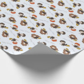 Magical HARRY POTTER™ und Hogwarts zum Geburtstag Geschenkpapier (Ecke)