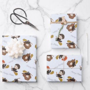 Magical HARRY POTTER™ und Hogwarts zum Geburtstag Geschenkpapier Set