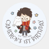 Magical HARRY POTTER™ und Hogwarts zum Geburtstag Runder Aufkleber (Vorderseite)