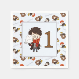 Magical HARRY POTTER™ und Hogwarts zum Geburtstag Serviette