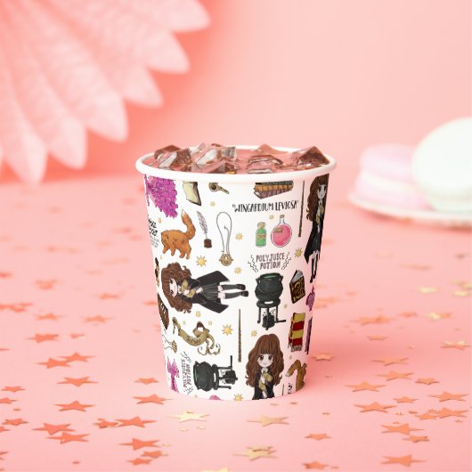 Magical Hermione Granger Watercolor Pappbecher (Insitu)