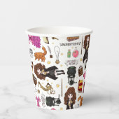 Magical Hermione Granger Watercolor Pappbecher (Vorderseite)