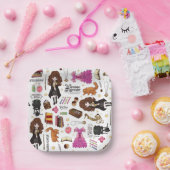 Magical Hermione Granger Watercolor Pappteller (Party)