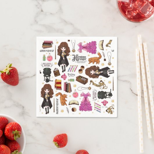 Magical Hermione Granger Watercolor Serviette (Beispiel)