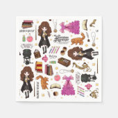 Magical Hermione Granger Watercolor Serviette (Vorderseite)
