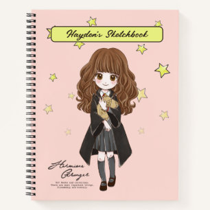 Magical Hermione Granger Zeichnend Notizblock