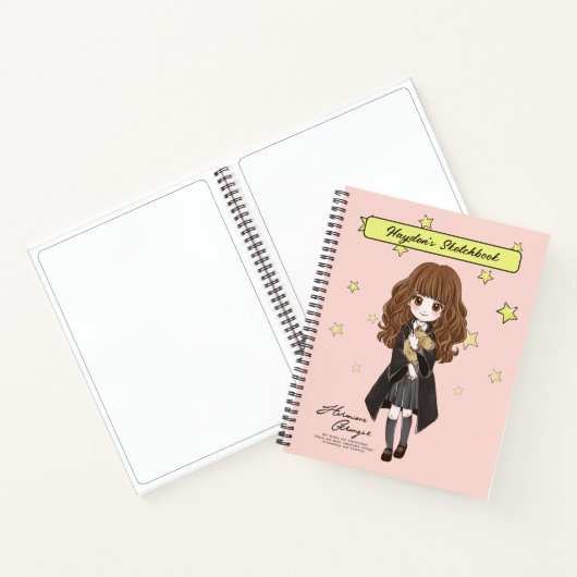 Magical Hermione Granger Zeichnend Notizblock (Innenseite)