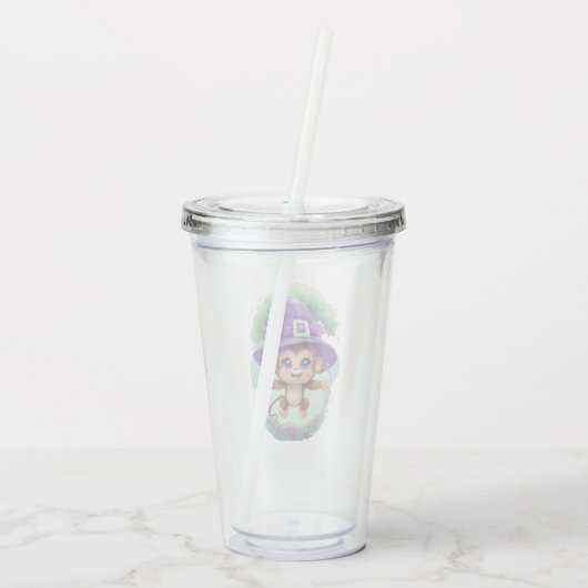 Magical Hexchy Monkey Acryltrinkbecher (Rückseite)