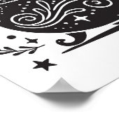 Magical Hexe Whimsical Wiccan Pagan Poster (Ecke)