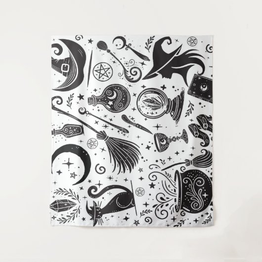 Magical Hexe Whimsical Wiccan Pagan Wandteppich (Vorderseite)