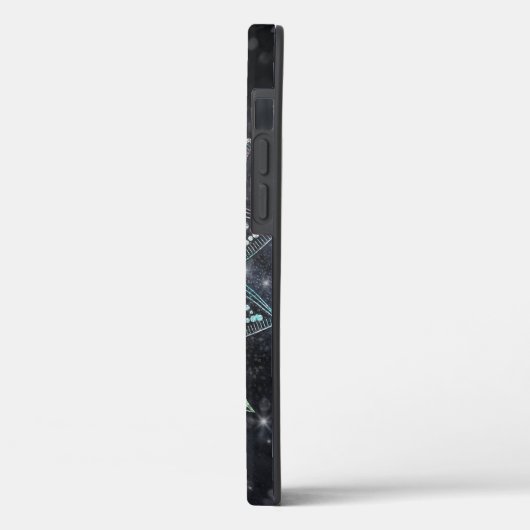 Magical Holographic Mandala Glitzer Sparks Design Case-Mate iPhone Hülle (Rückseite / Links)