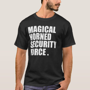 Magical Horned Security Force Funny Halloween T-Shirt
