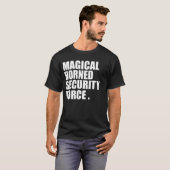 Magical Horned Security Force Funny Halloween T-Shirt (Vorne ganz)