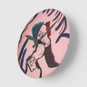 Magical Horse Round Pillow Runde Wanduhr (Winkel)