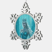 Magical Ice Queen Winter Christmas Schneeflocken Zinn-Ornament (Rechts)